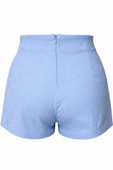 Short Falda Asimetrico Azul