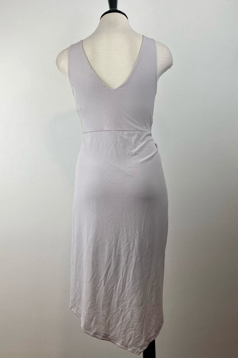 Vestido Lila Con Nudo Enfrete