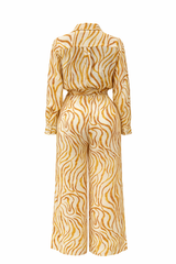 Palazzo Estampado Safari Mostaza