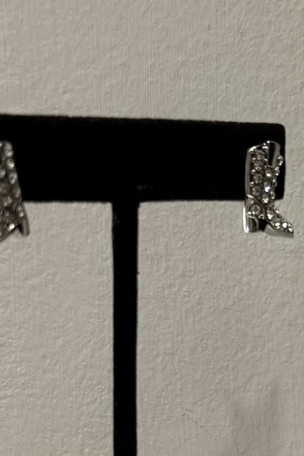 Aretes Cowboy Boots Silver