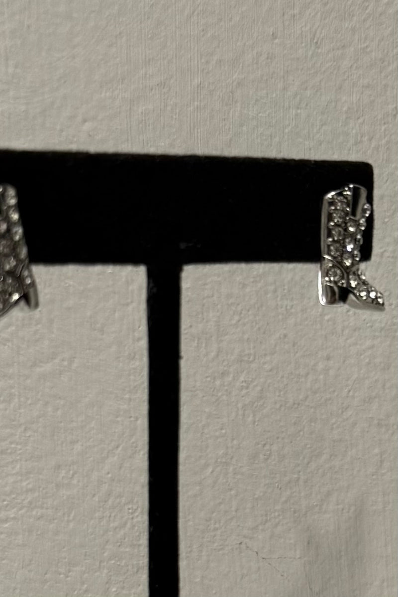Aretes Cowboy Boots Silver