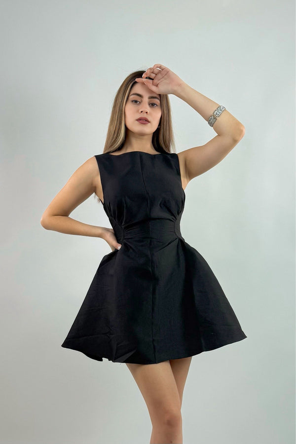 Vestido Volado Negro