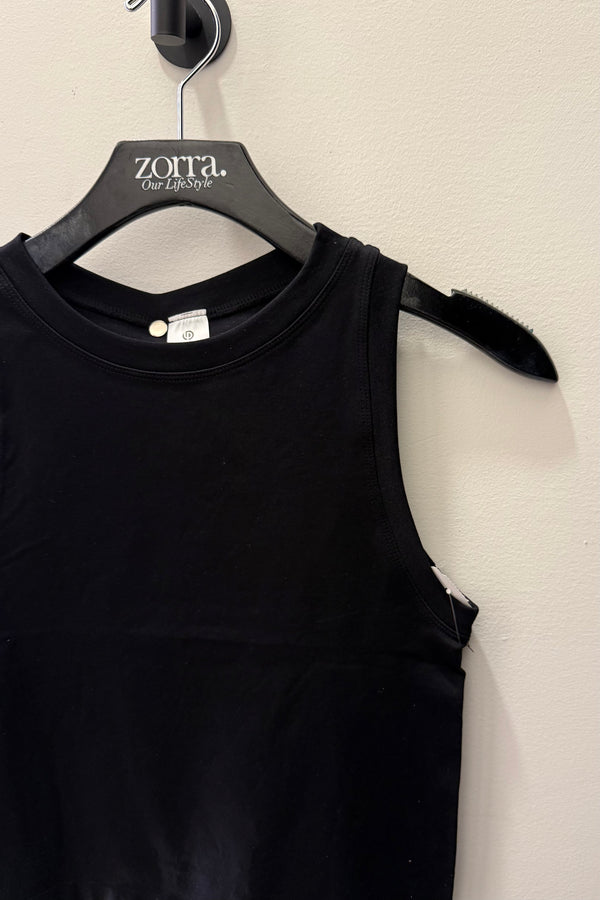 Crop Top Basic Negro