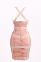 Vestido De Red Rosa