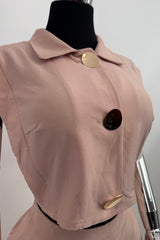 Set Top y Pantalon Sastre Rosa