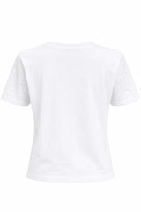 Tshirt Corta Rhinestone Blanca