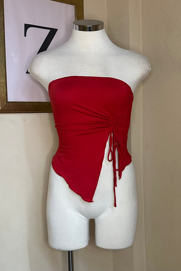 Croptop Asimetrico Rojo