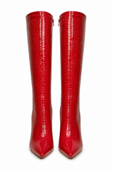 Bota Larga Rojo Dupe Paris Texas