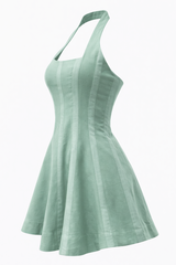 Vestido Halter Corset Menta