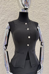 Set Chaleco y Falda Negro
