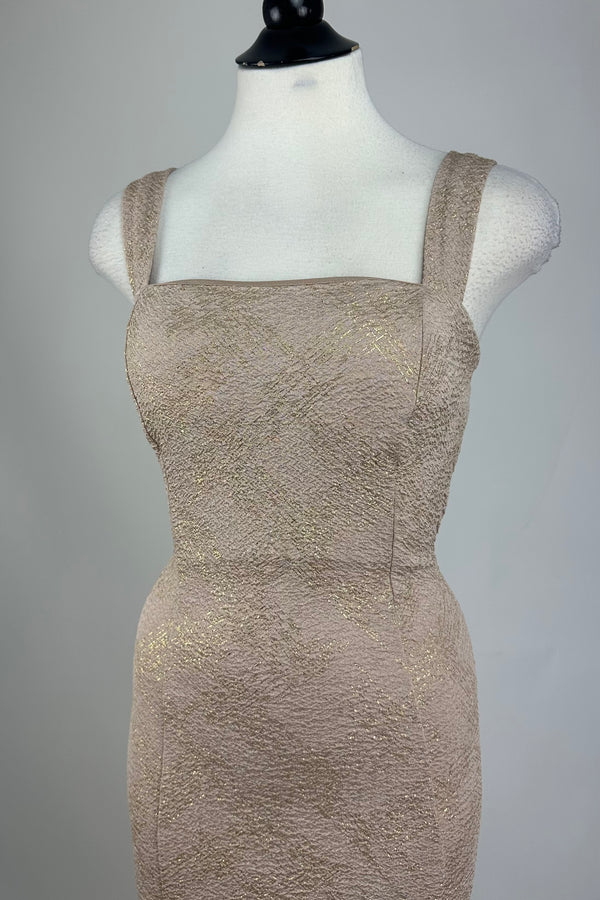 Vestido Ajustado Beige