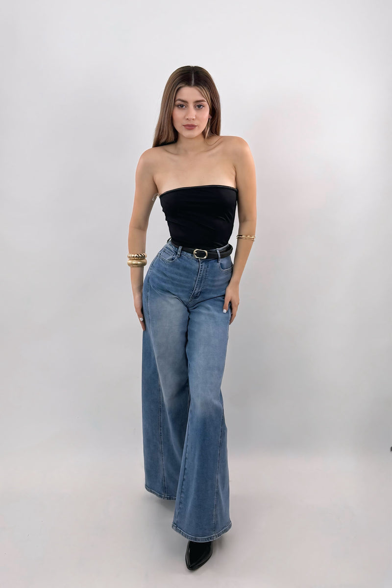 Pantalon Acampanado Denim
