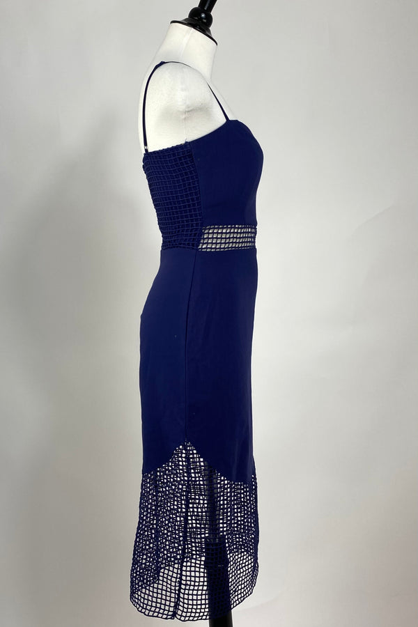 Vestido Midi Azul Marino