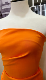 Blusa Strapple Larga Asimetrica Naranja