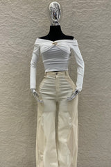 Pantalon Vinipiel Crema