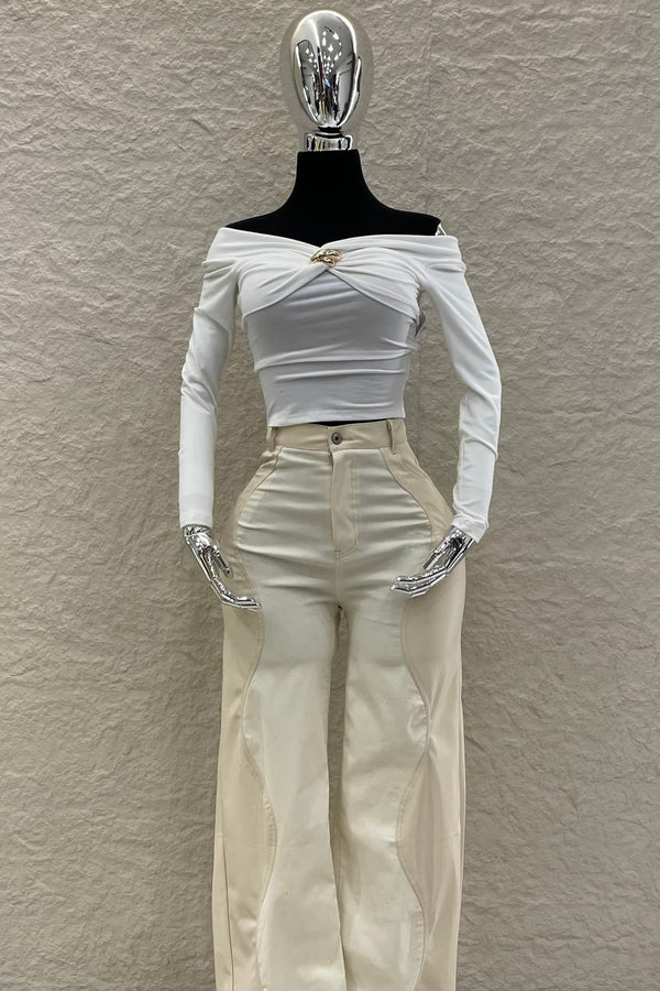 Pantalon Vinipiel Crema