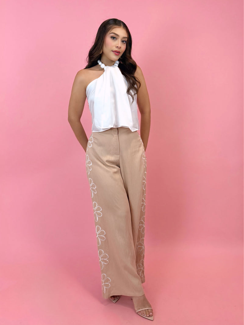 Blusa Halter Olgada Blanca