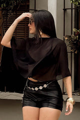 Short Western Luxe Noir