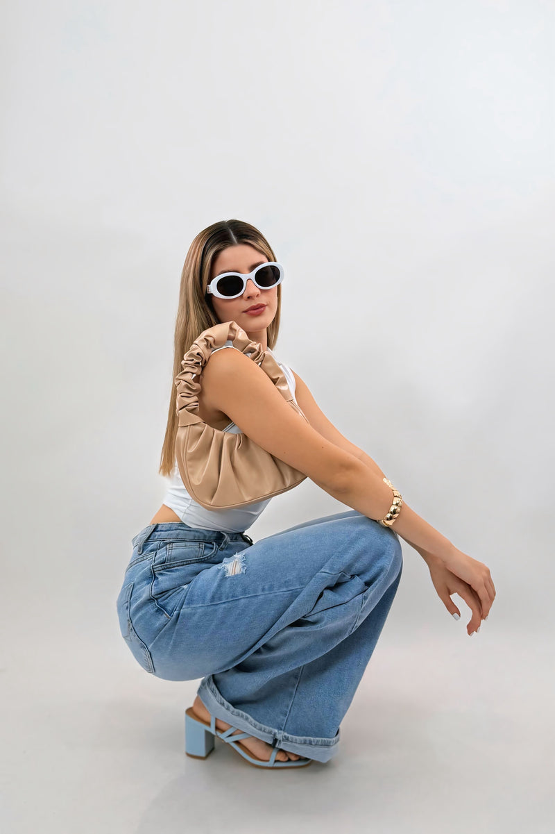 Pantalon High Rise Denim