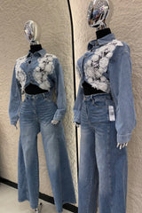 Pantalon Acampanado Denim
