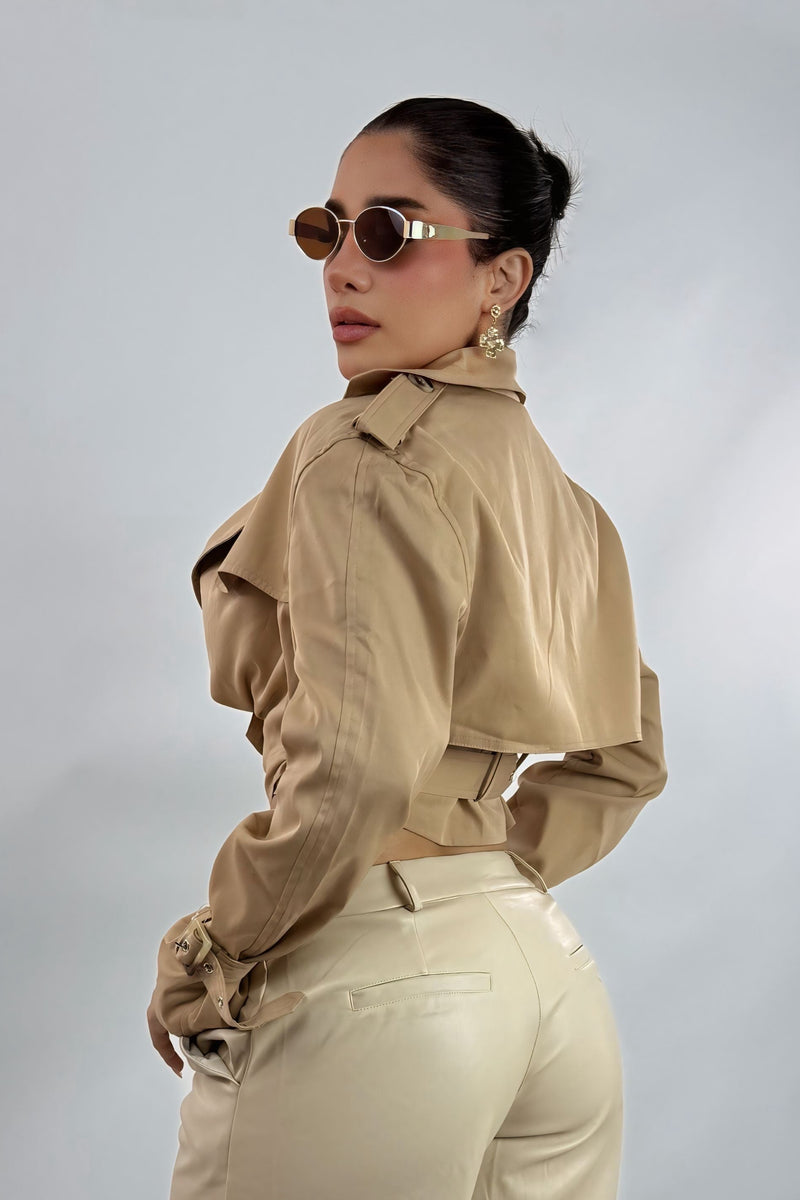 Cazadora Corta Beige