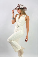 Romper Denim Cream