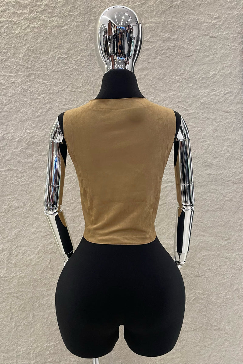 Chaleco Velvet Camel