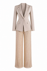 Pantalon Mesh Perlas Beige