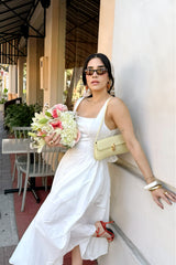 Vestido Midi Suelto Blanco