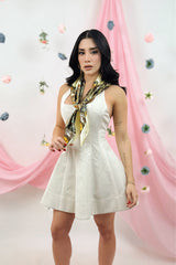 Vestido Halter Corset Beige