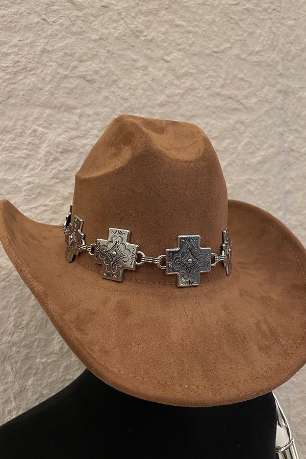 Sombrero Vaquero Hebilla Cruz