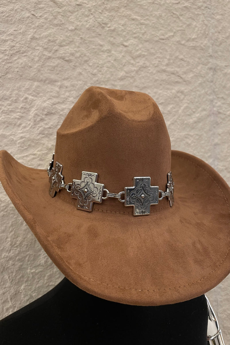 Sombrero Vaquero Hebilla Cruz
