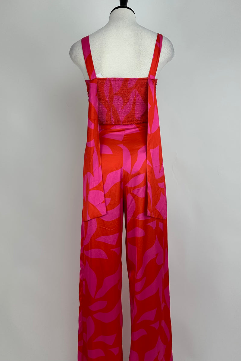 Set de Pantalon con Top Rojo con Rosa