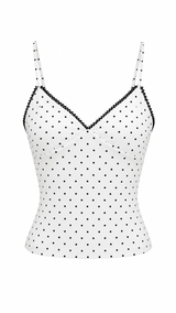 Blusa Basic Polka Blanco