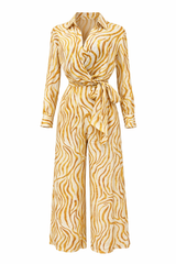 Palazzo Estampado Safari Mostaza