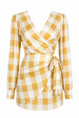 Vestido Cuadrado Amarillo