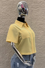 Camisa Corta Amarilla
