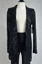 Set de Blazer con Pantalon Lentejuela Negro