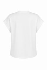 Blusa Cuello Crew Blanca