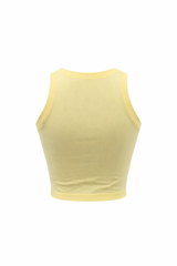 Crop Top Basic Amarillo