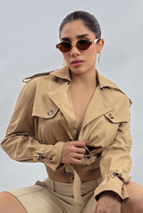 Cazadora Corta Beige