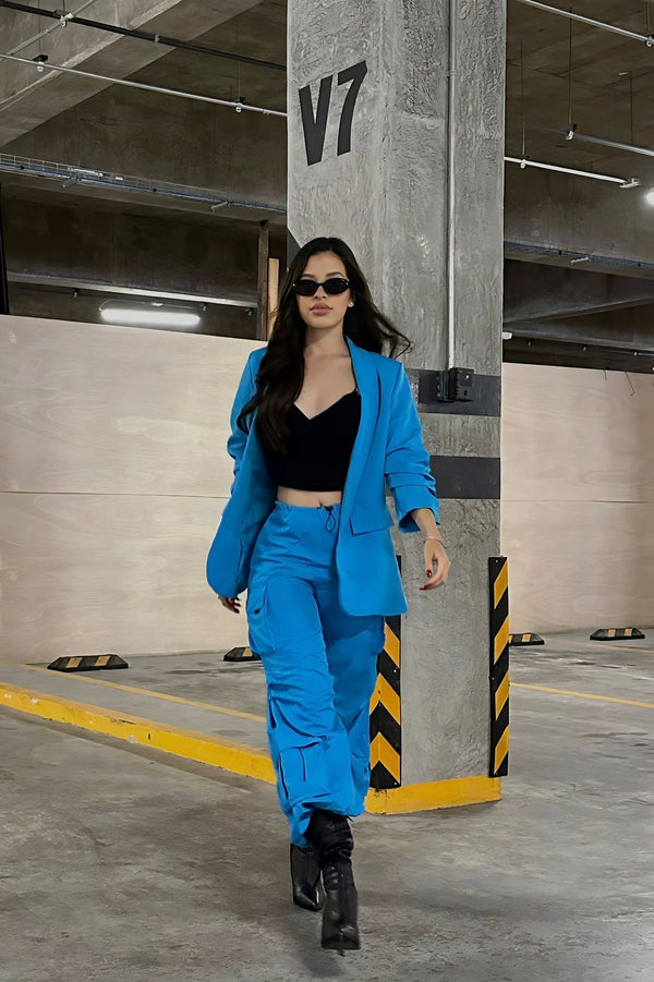 Blazer Turquesa 3/4