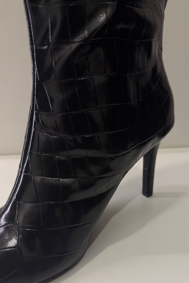 Bota Milan Negro Croco