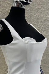 Vestido Corset Volado Blanco
