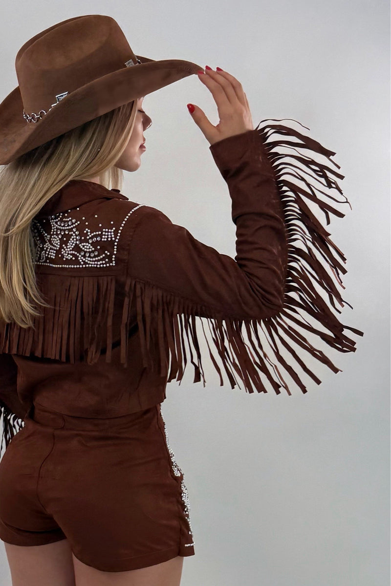 Jacket Cowboy Pedrería Cafe