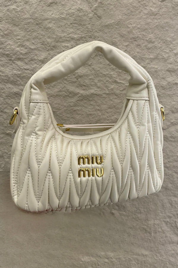 Bolsa Dupe Miu Miu Blanca