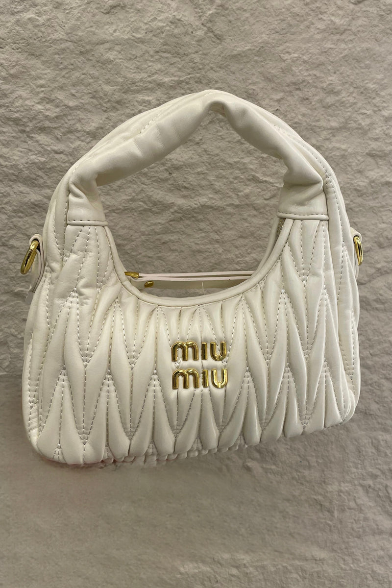 Bolsa Dupe Miu Miu Blanca