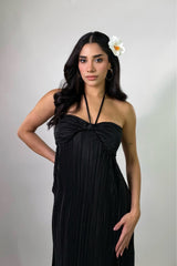 Vestido Midi Recto Negro
