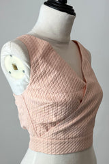 CropTop Sin Manga Print Rombo