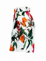 Short Plisado Floreado